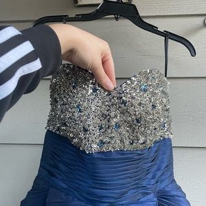 Camille blue formal dress
